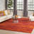 Pentworth Machine Woven Chenille Indoor/Outdoor Area Rug in Red-603683211