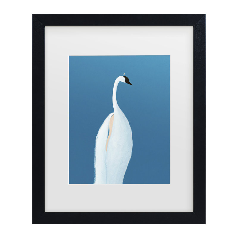 Art encadré «ologia bololog »par Merel Takken Swan, H 16 po x l 13 po
