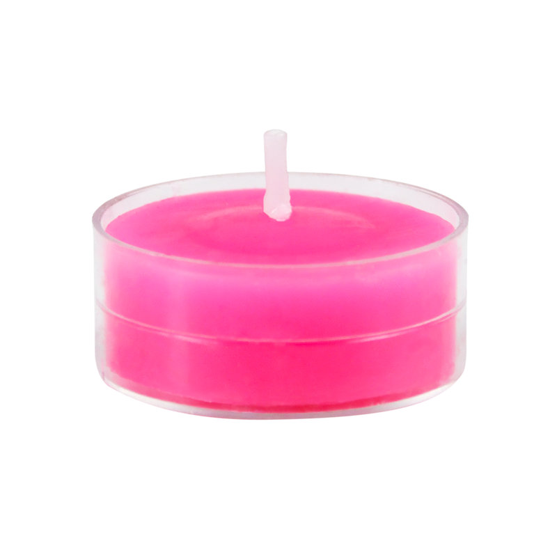 Bougie photophore sans parfum, Rose vif, Ensemble de 600