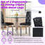 Ensemble de 2 chaises de salle à manger ergonomiques avec pieds en métal pour la maison et le commerce-1516958665