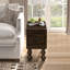 Table de bout d'appoint en bois massif avec tiroir simple-1652086012
