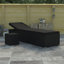 Chaise longue simple avec coussins et table de 78 po Afeef-1950911613-1950911612