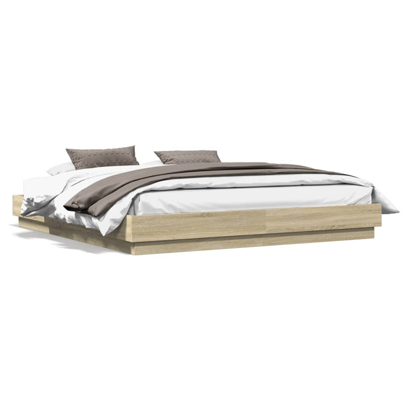 Middleport Bed, Sonoma Oak, UK Small Single - 75 x 190 cm