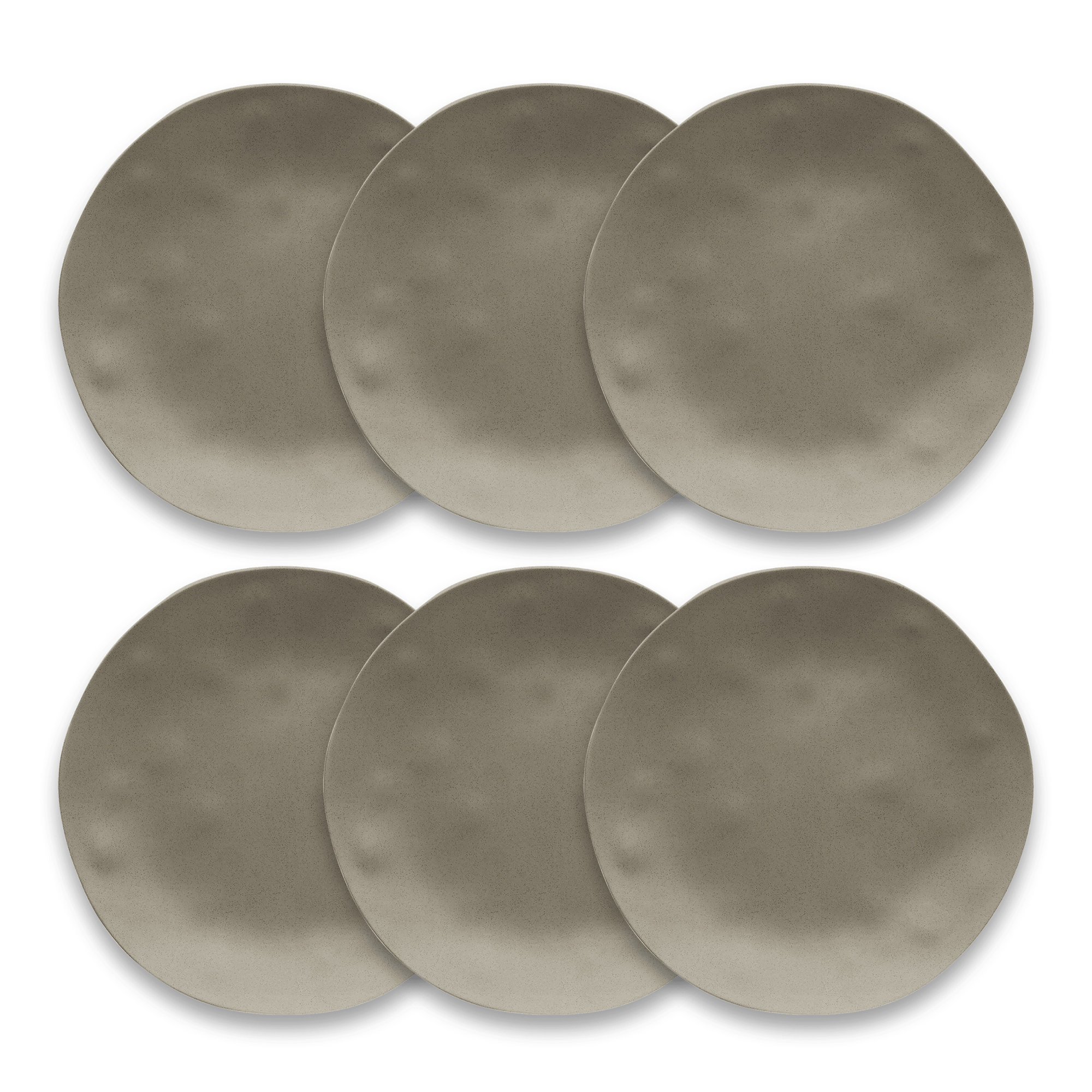 Laya Melamine Dinner Plate, Gray