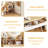 Makeup Vanity Desk With 3 Adjustable Lighted Mirror With Solid Wood Table Feet,Dressing Table Set With 4 Drawers And 3 Open Shelves For Small Space Bedroom