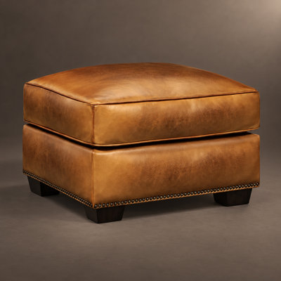 Repose-pieds 100% cuir Valencia Lavish, fabriqué sur commande