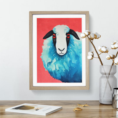 Watercolour Sheep No.7 - Framed Print