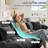 Cloud Couch Sleeper Sofa With 1 Ottoman, Chenille 4-Seater Sectional Sofa Bed Include Lumbar & Throw Pillows-512159668-512159689