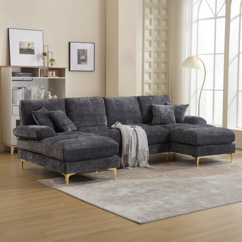 4 Seater Corner Sectional, Gray