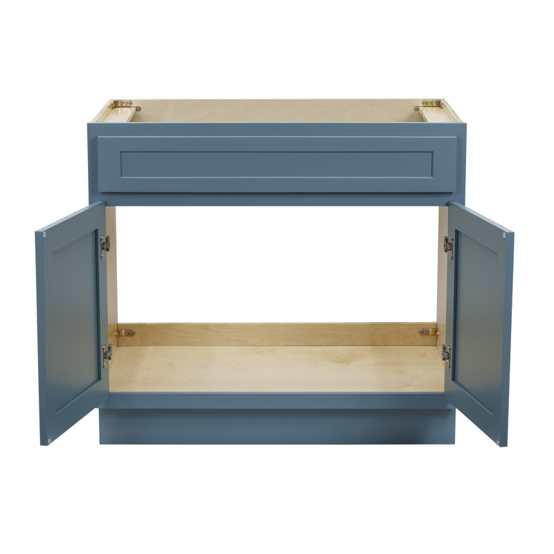 Hibbitts 36'' Single Bathroom Vanity Base Only, Sea Green