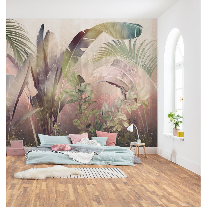 Panneau mural à 7 panneaux Millsaps Rainforest Mist L 8,2 pi x l 137,9 po