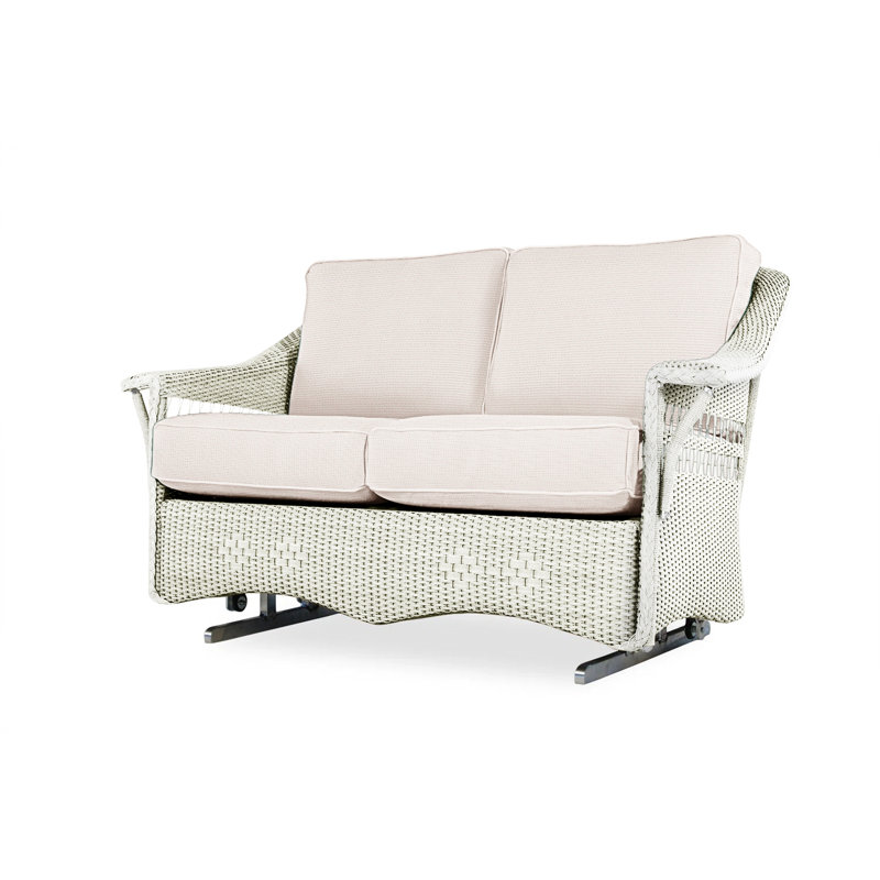 Nantucket Outdoor 2 - Seat Loveseat, White, Sailcloth Salt