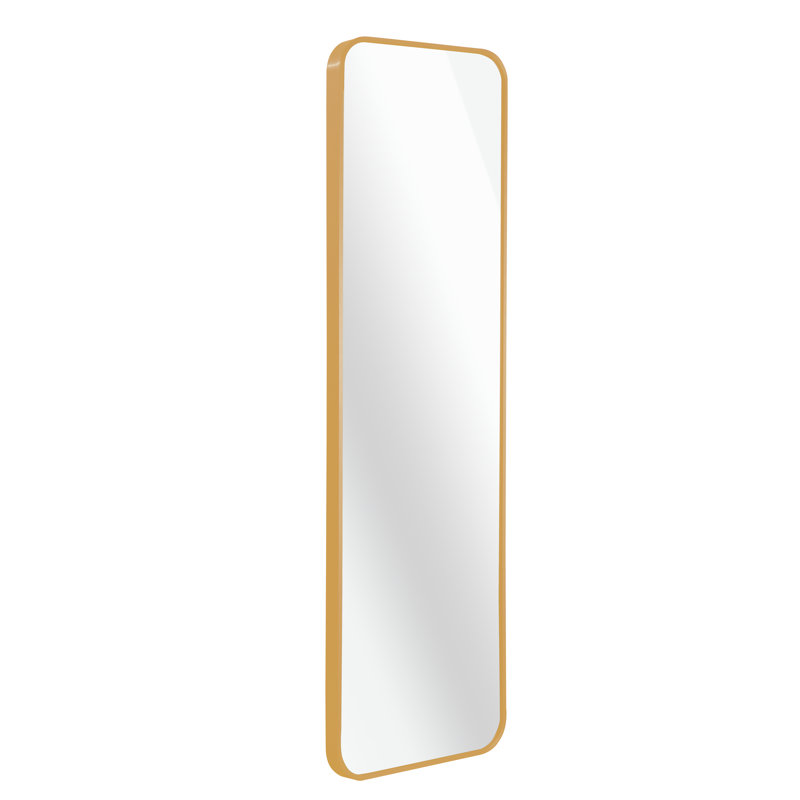 Miroir de porte moderne 47 po x 14 po, Doré