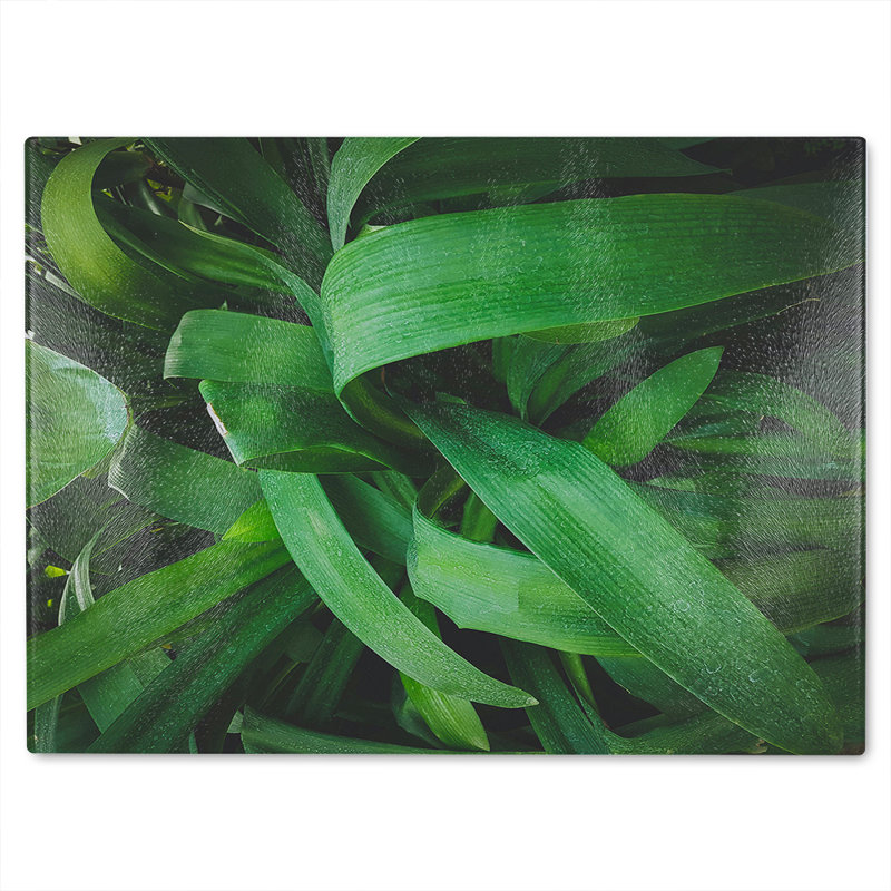 Atmospheric background, Selective focus Designer Glass Chopping Board, 40cm L x 28cm W