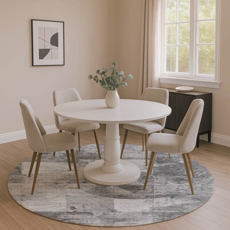 Premium Machine Washable Farolt AMF1905 Global Rug, Round 8'