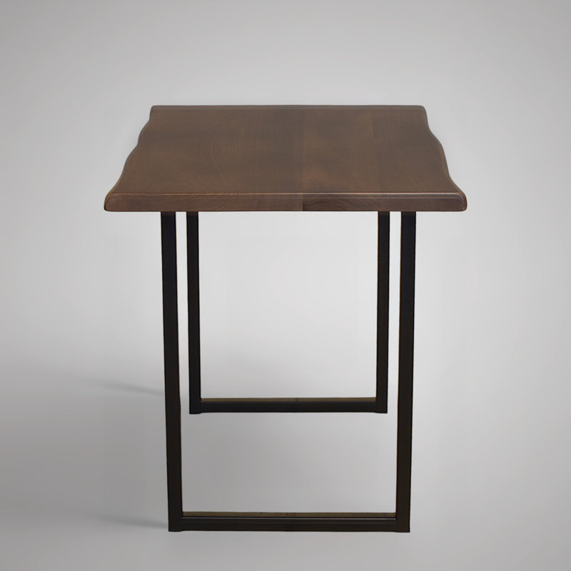 Menzel Walnut End Table, Dark Brown Wood