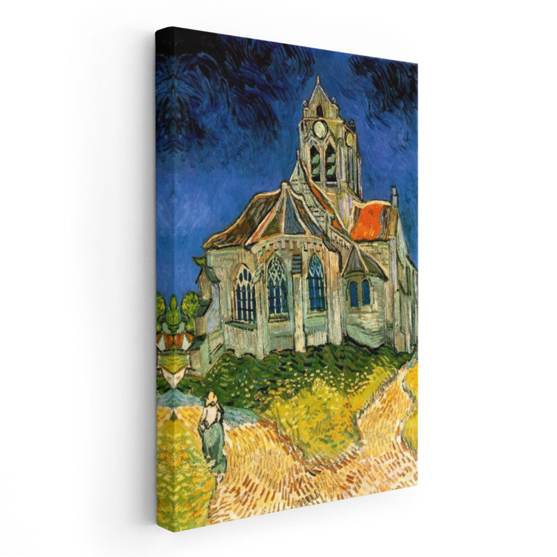 «The Church at Auvers», 1890, reproduction d'art sur toile, H 48 po x l 32 po