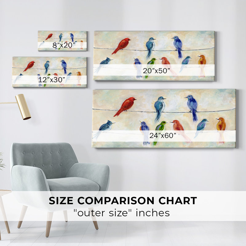 " Chatter ", 24" H x 60" W x 1.5" D
