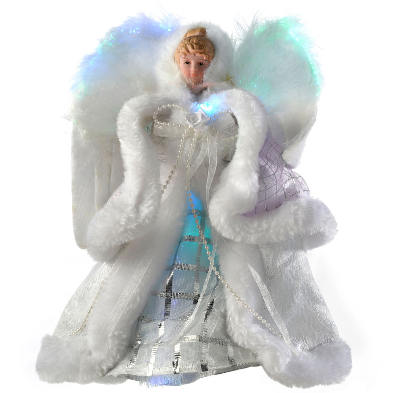 25cm Fabric Lighted Tree Topper