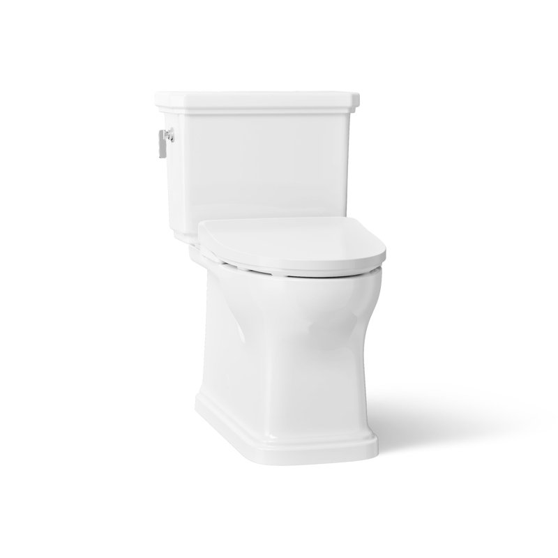 Claude by Studio McGee Hidden Cord Two-Piece Elongated Toilet With Skirted Trapway, 1.28 Gpf