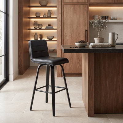Biance Wood Swivel Bar & Counter Stool