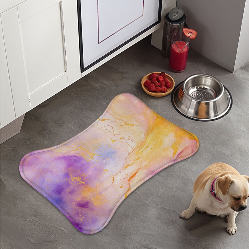 Améthyste textures - 1 tapis d'alimentation en os, XL (18 po)