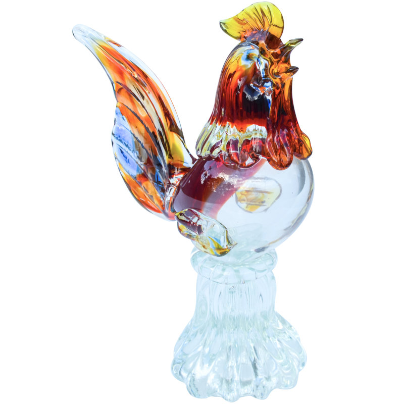 Alfredo Barbini Murano Roaster Figurine