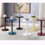 Table d'appoint circulaire bleue en bois-990562541