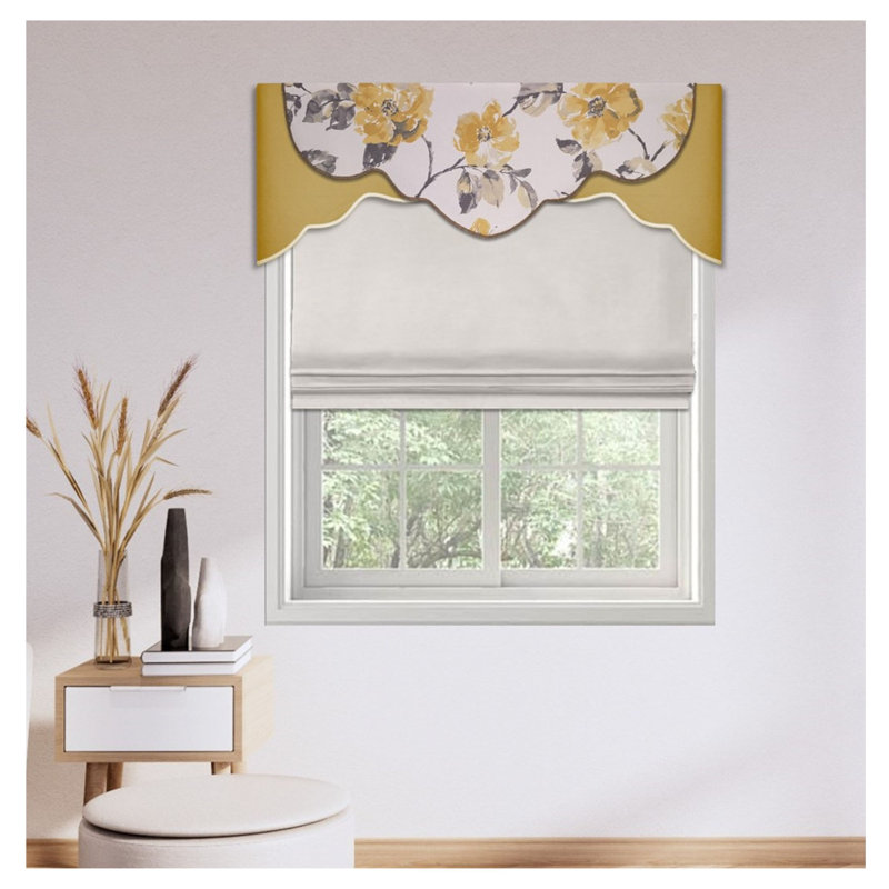 Scalloped Style Cornice Valance – Reusable Custom Window Treatment Kit
