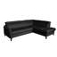 Victoria Upholstered Sleeper Corner Sofa with Ottoman-1717721931-1717721921
