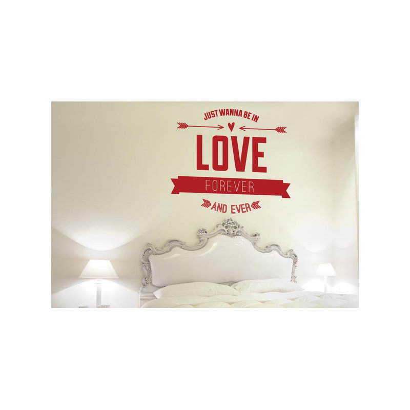 Non-Wall Damaging Wall Decal, Dark Red, Large