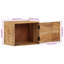 40cm W Solid Wood Bedside Table
