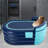 55.11" Portable Inflatable Tub Bathtub W/ Wireless Electric Air Pump-88695946