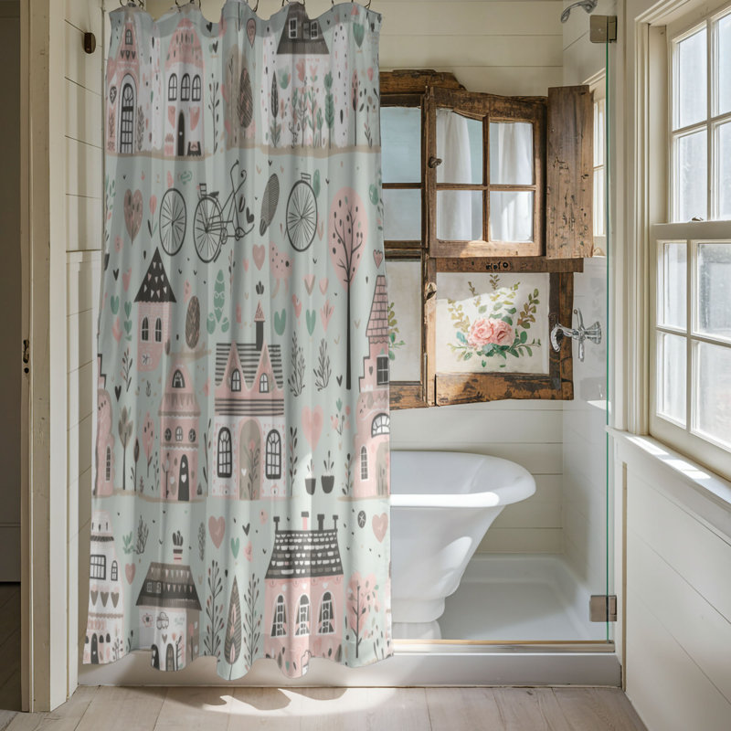 Boho Abode - Premium Shower Curtain, 74"H x 71"W