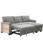 Chaise longue modulaire avec support de rangement et chargeur USB-693529145