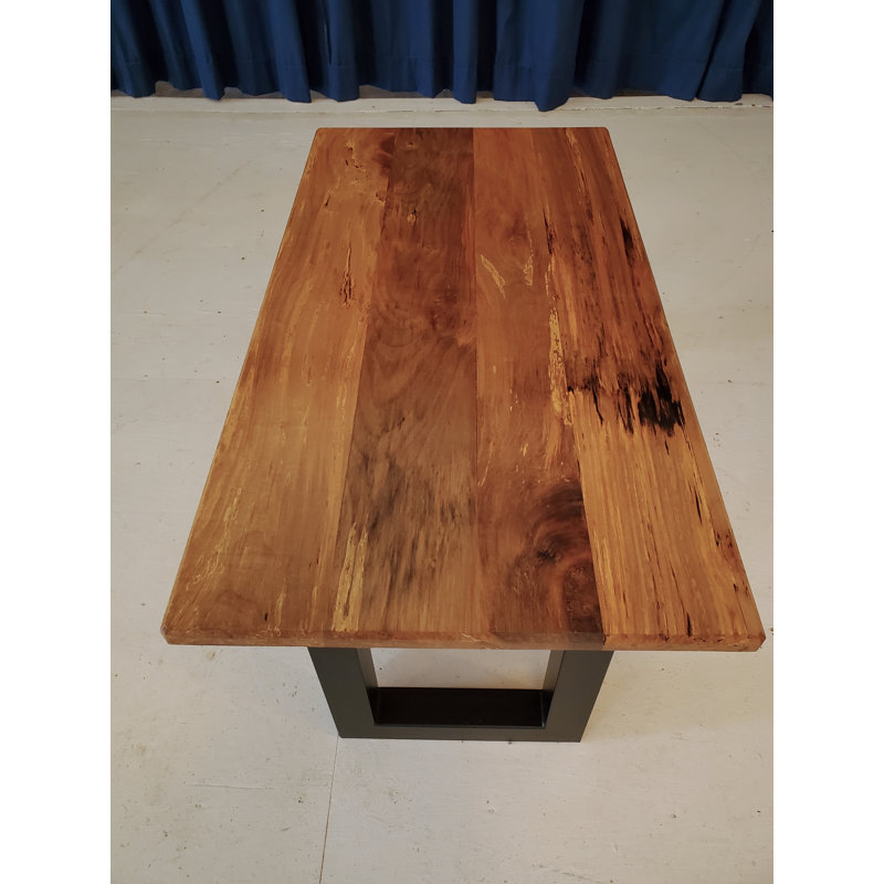 Table basse traîneau, H 17 po x L 35 po x l 35 po, Noir