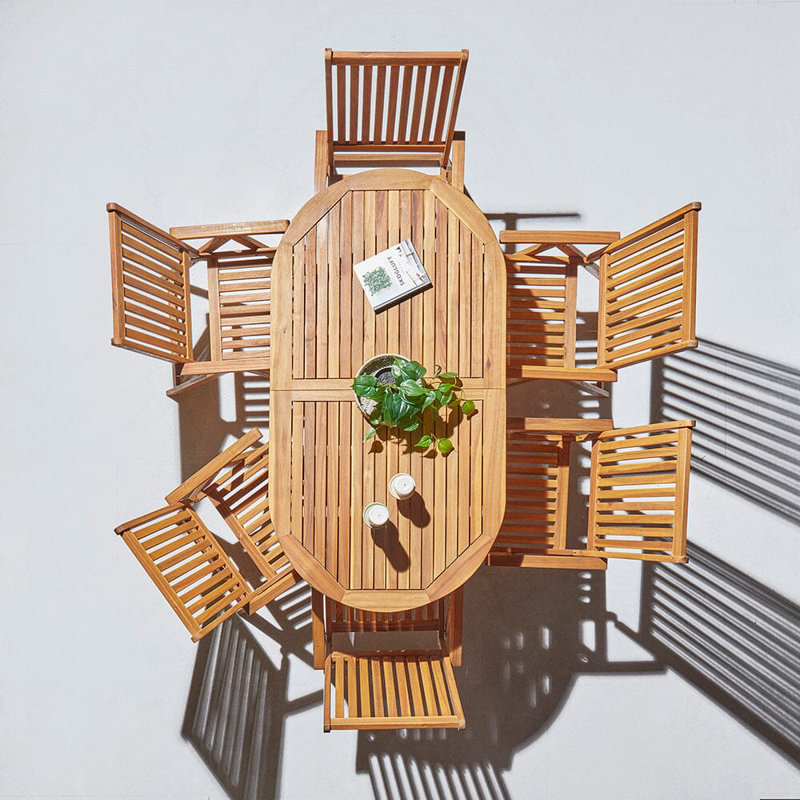 Zayan 6 - Person Outdoor Dining Set, No, No