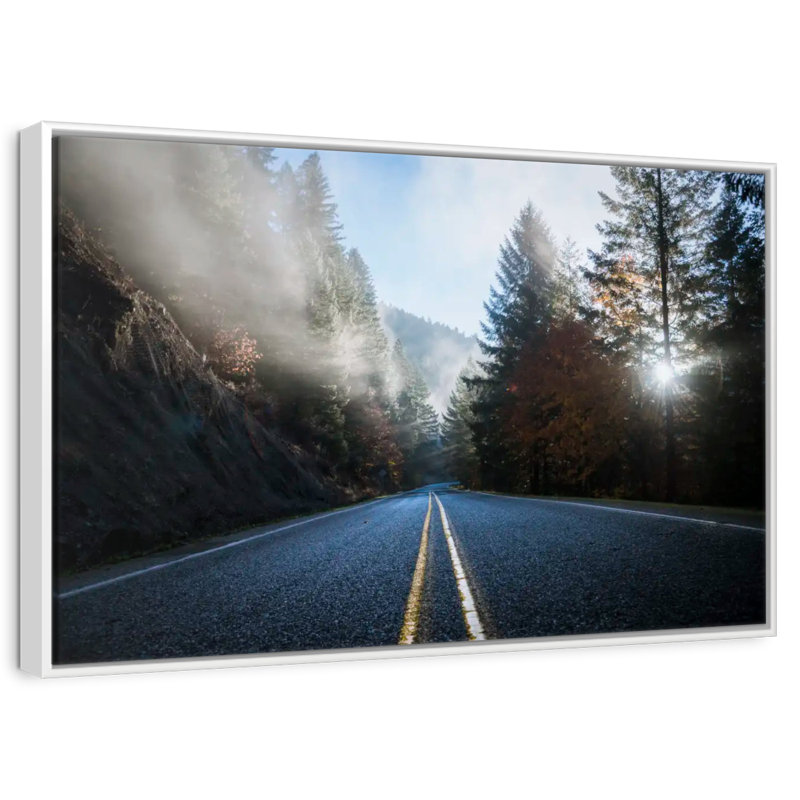 Crater Lake Road, Cadre flottant blanc, 43 po x 29 po
