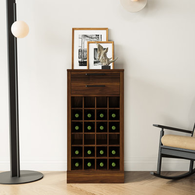 Armoire à vin modulaire 28 - noyer brun pour un usage domestique