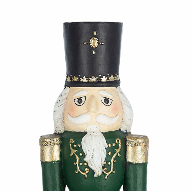 Grand casse-noisette en bois de 8,1 x 8,7 x 28,3 pouces pour la décoration des Fêtes et les cadeaux