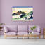 Inume Pass In The Kai Province, C.1830 Abstract Contemporary Horse Landscape Mountain Wall Art Print 1 Piece Wrapped Canvas Wall Art-1015154641