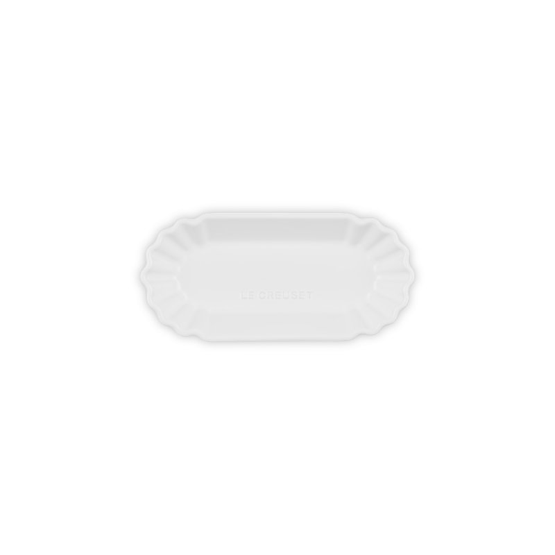 Le Creuset Stoneware Bistro Boat, 14 Oz. Oyster, White