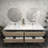 84" Wall-Mounted Double Sink Bathroom Vanity Set-70056045
