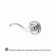 Curve Single Dummy Door Lever with Traditional Round Rose