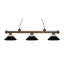 Luminaire suspendu linéaire à 3 lumières pour table de billard Chevelle-22737019-22737024