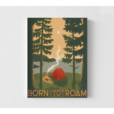 Affiche rétro de camping, affiche encadrée de camping, art mural surdimensionné, affiche de camping rétro, art mural de camping, art mural grand nature 30 x 40