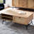 Coffee table drawer rattan 100 cm living room table sofa table storage space