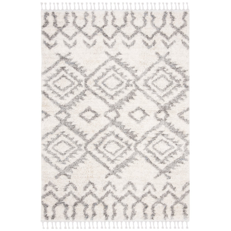 Barney Geometric Hand Woven Area Rug, Rectangle 183 x 274 cm
