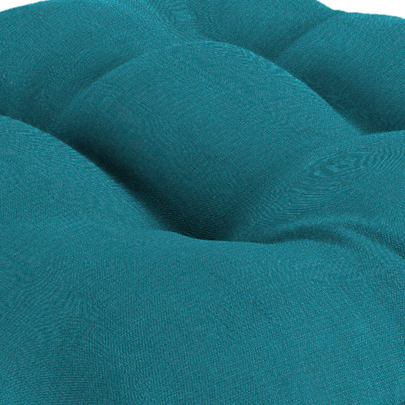 Outdoor Wicker Seat Cushion, Spectrum Peacock Polyester