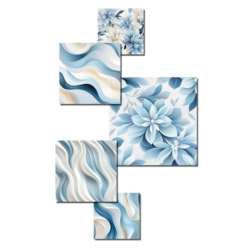 Connhal - Floral Wall Art Set Of 5